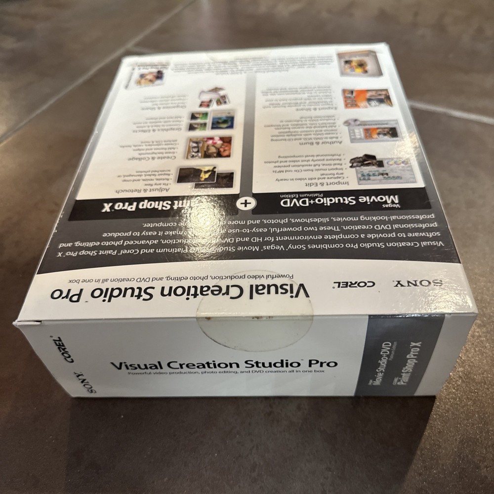 Corel Sony Visual Creation Studio Pro_Retail Box SEALED