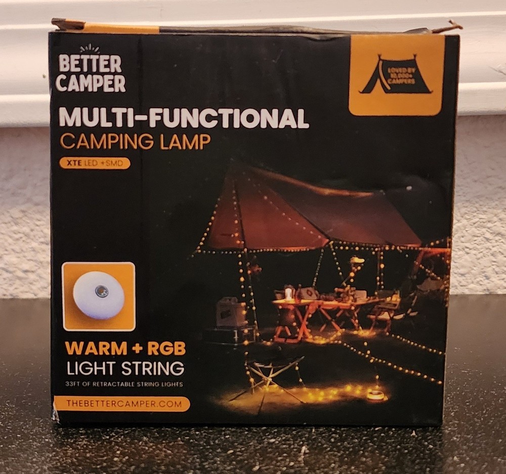 Better Camper Multi Functional Camping Lamp - Rechargeable String Lights