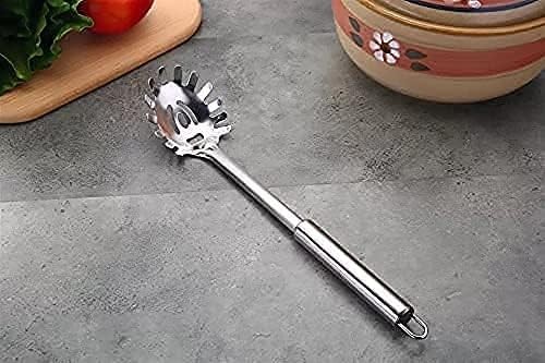 Pasta Fork, Spoon, Spaghetti Sever, Durable Stainless Steel Silver