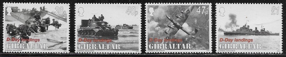 Gibraltar Scott #'s 976 - 979 MNH