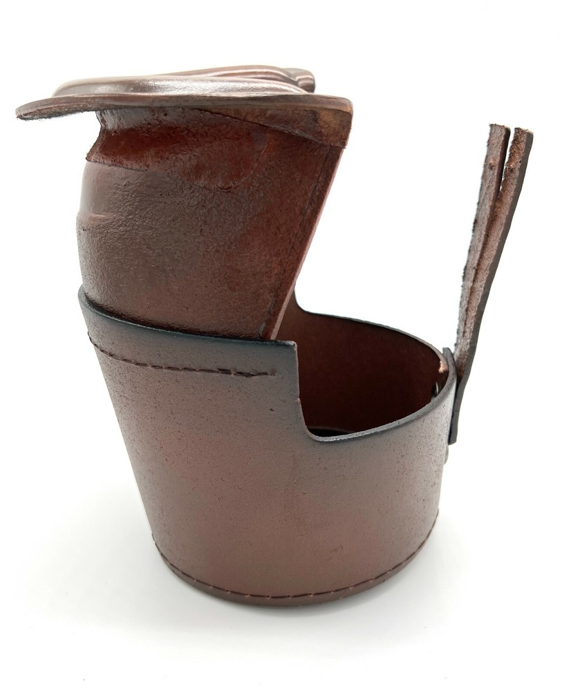 6pcs Leather Billiard Pool Table Pockets Drop Pockets Durable Replacement BROWN