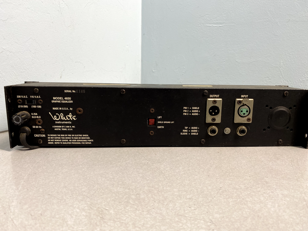 White Instruments Model 4650 Equalizer