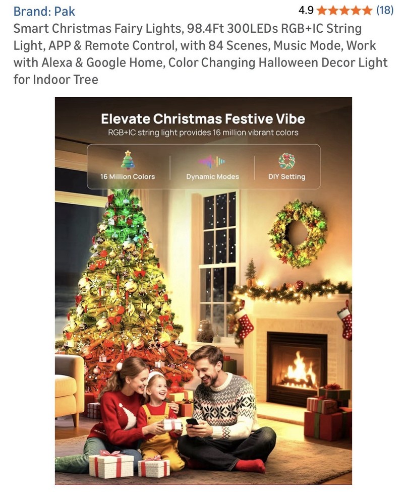 Pak Christmas Ferry Lights. 300 LED