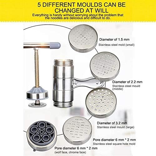 Stainless Steel Pasta Maker, Manual Pasta Machine