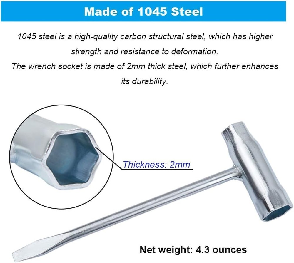 Versatile Combination Screwdriver & Wrench for Chainsaw, 120g Lightweight Design