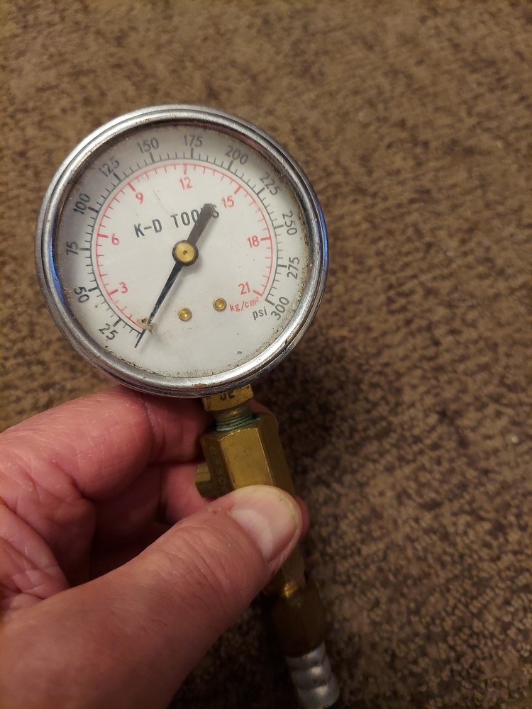 Vintage K-D Tools Compression Tester Gauge w/ Hose
