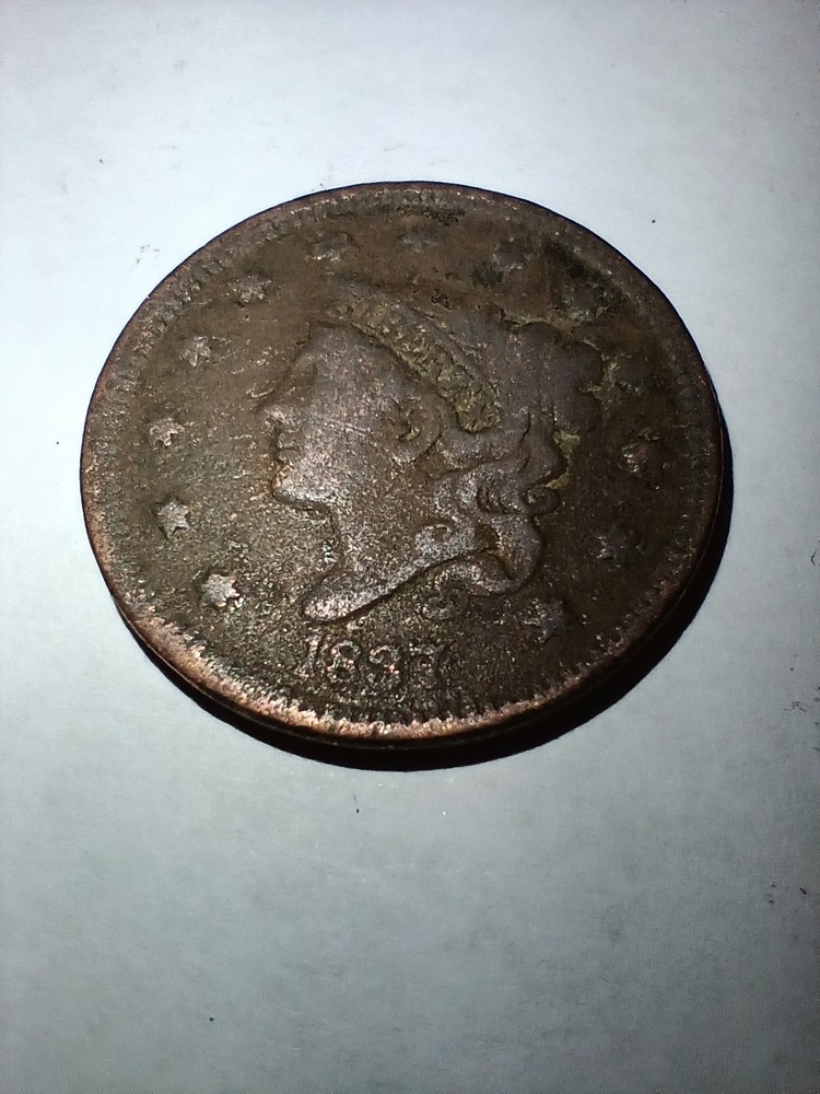 1837 LARGE CENT