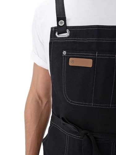 Unisex BBQ Apron, Black, One Size