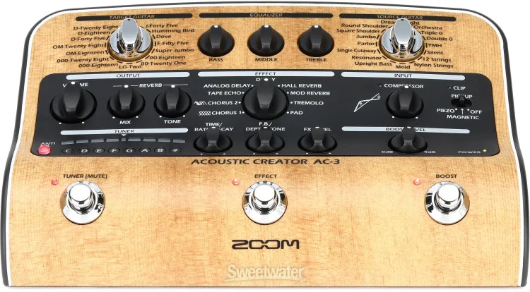 Zoom AC-3 Acoustic Creator - Enhanced Direct Box