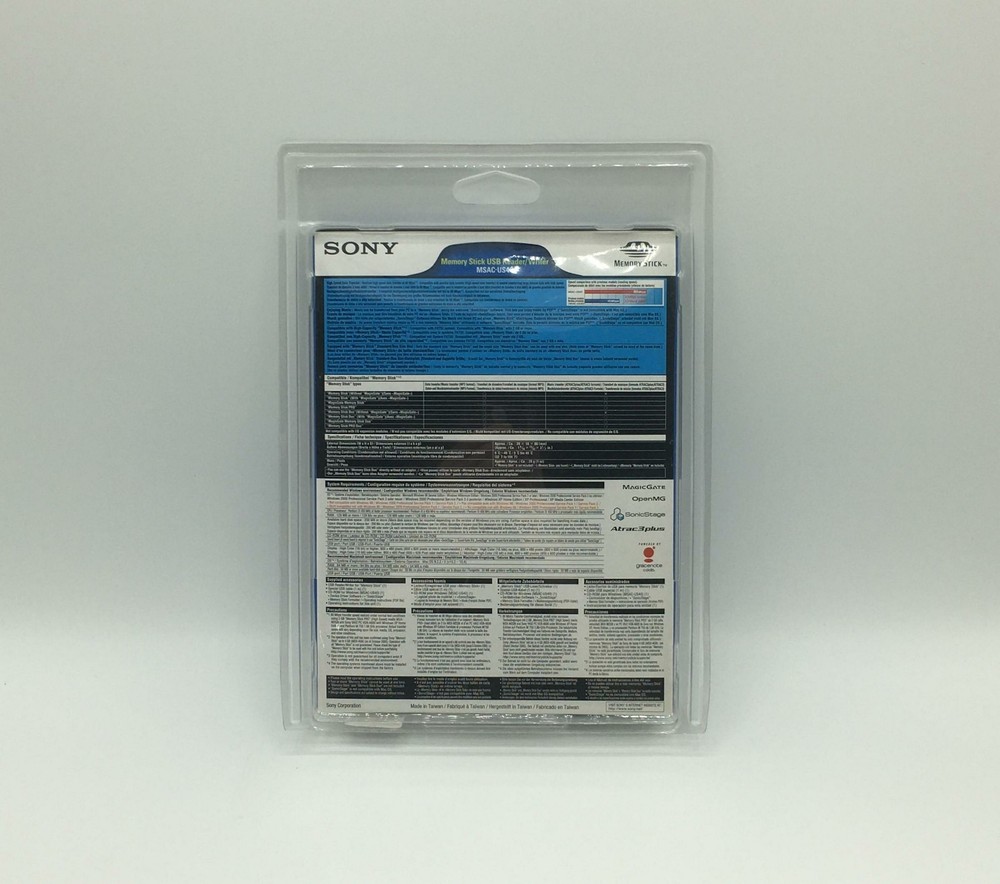 Rare Sony MagicGate MemoryStick Flash Memory Card Reader - USB 2.0 (MSAC-US40)