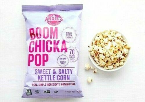 2 Packs Angie’s Boom Chicka Pop Sweet and Salty Kettle Corn 23 oz Each Pack