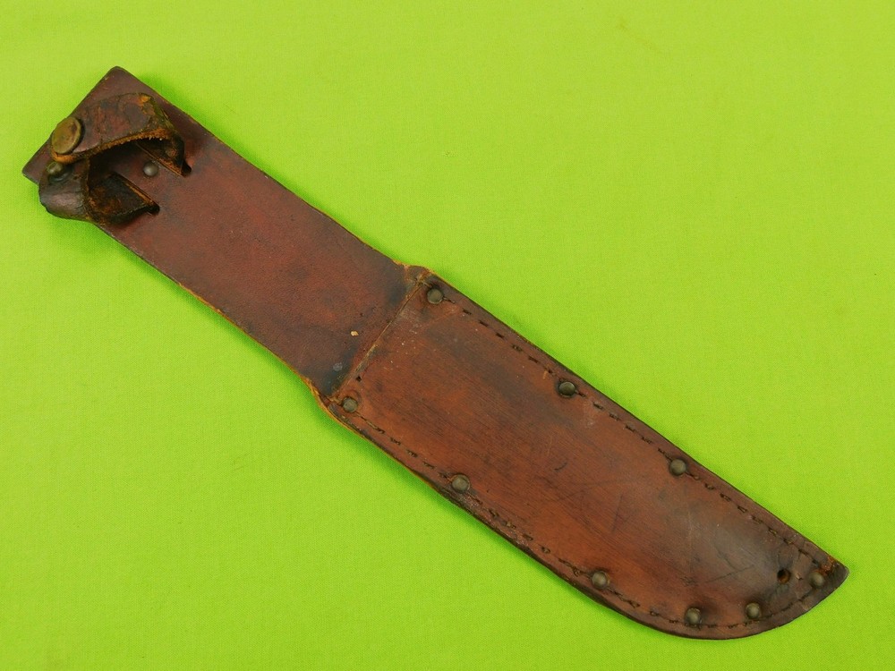 US WW2 Fighting Knife Leather Sheath Scabbard