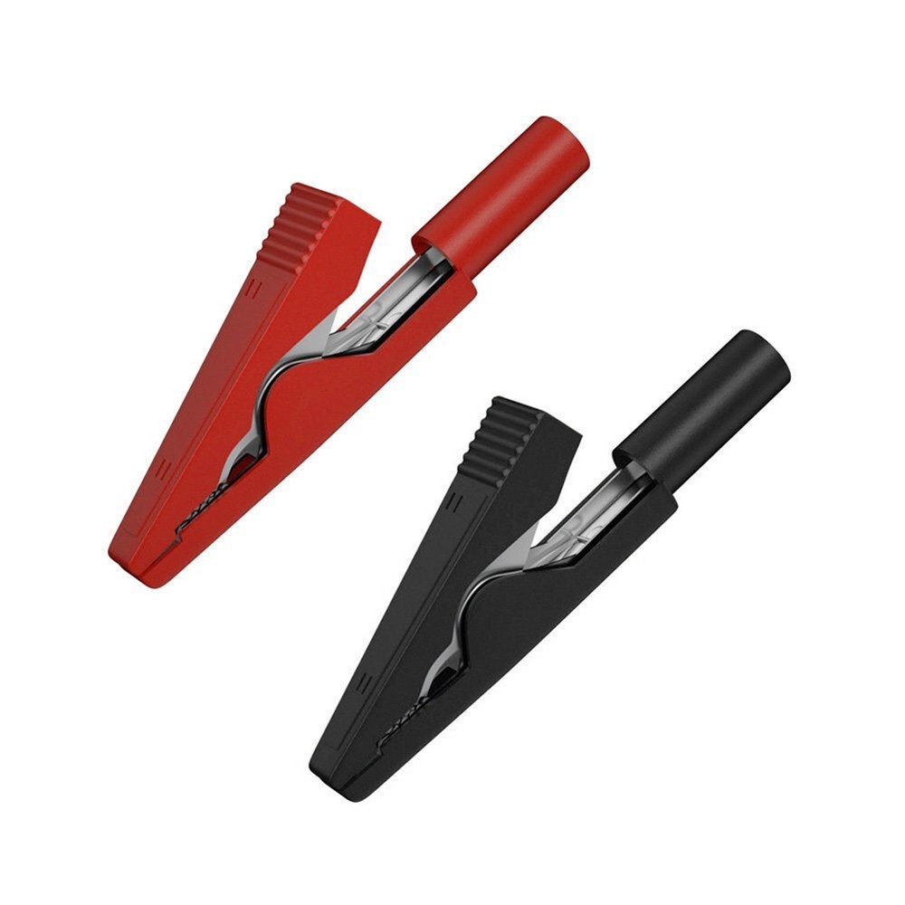 12PC Colored Crocodile Clips for Secure Connections in Electrical Projects