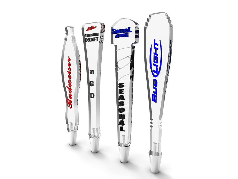 ® Clear Acrylic Beer Tap Handle Draft Pub Style Bud Lite 14101