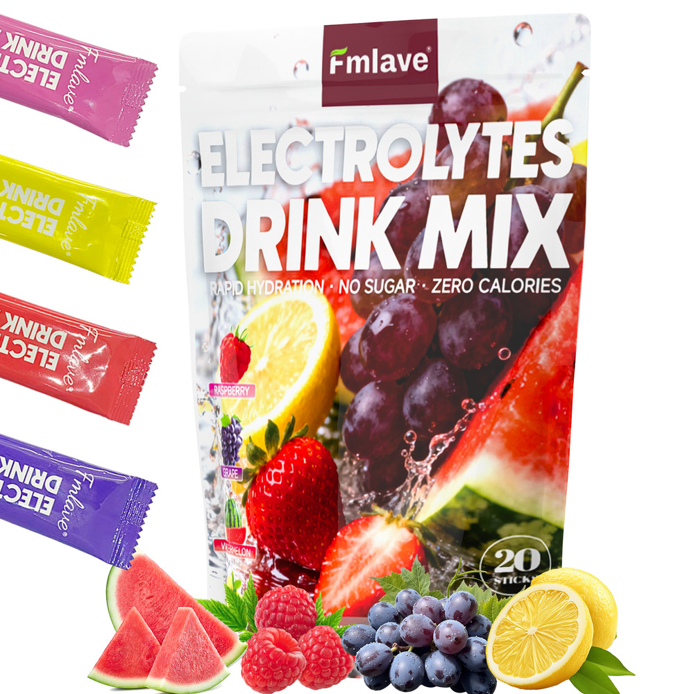 Electrolyte Hydration Packets - Best Electrolytes Drink Mix - Sugar Free Formula
