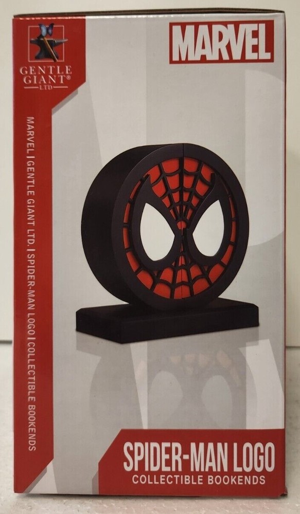 Marvel Spider-Man Logo Collectible Bookends NIB