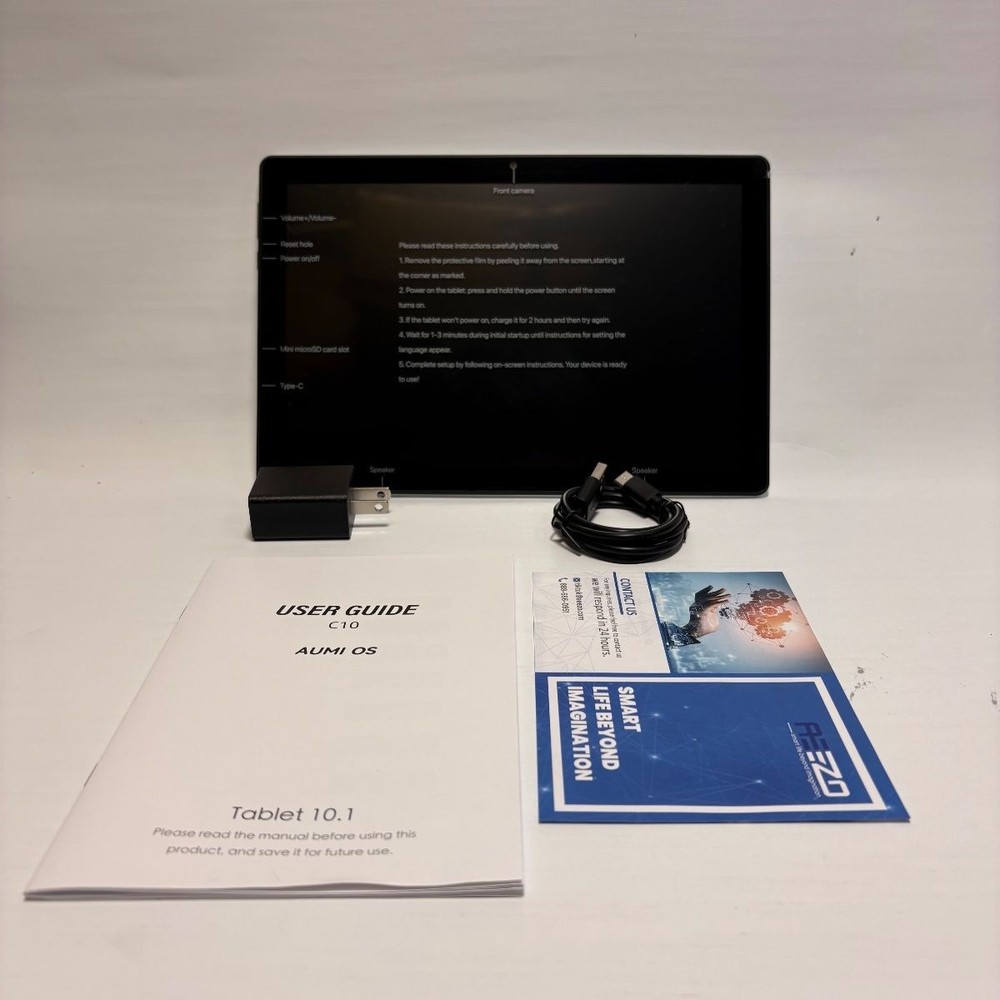 AUMIOS 10.1" Android 14 Tablet 64GB WiFi Octa-Core C10