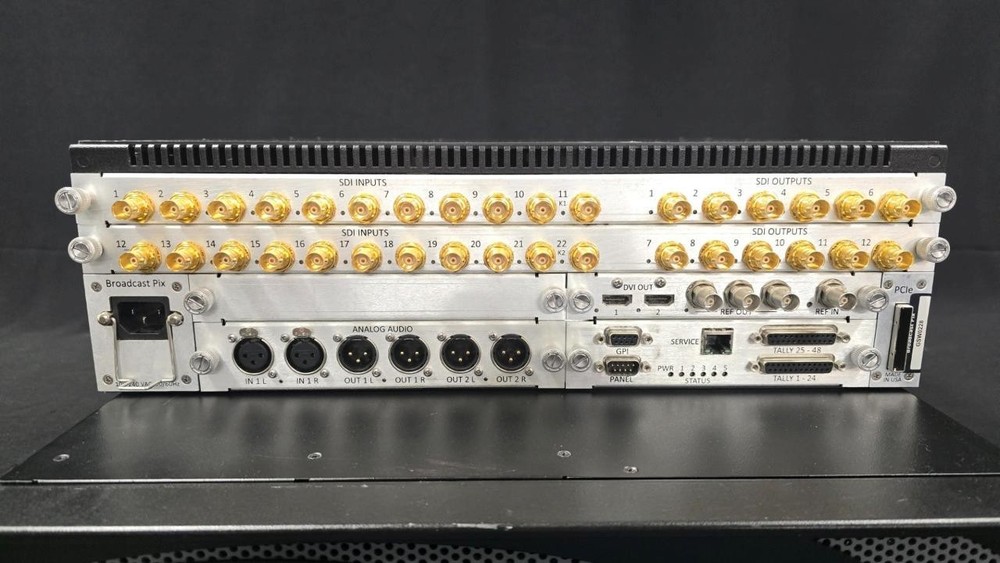 Broadcast Pix Granite 2 M/E Broadcast Switcher 2000 Panel and Playback Server