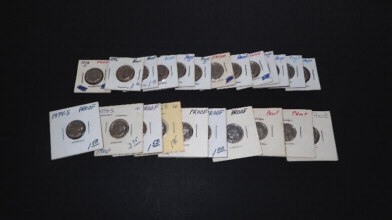 23 1974 S Proof Roosevelt Dimes