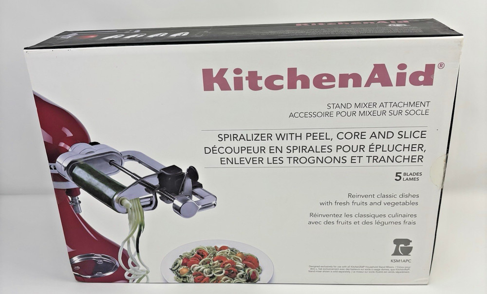 KitchenAid:5-Blade Spiralizer w/Peel, Core & Slice Attachment for Stand Mixer