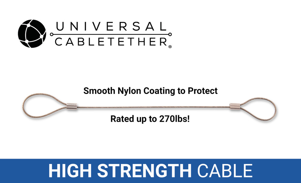 CableTether.com Universal Cable Tether 10 Pack - Custom or DIY