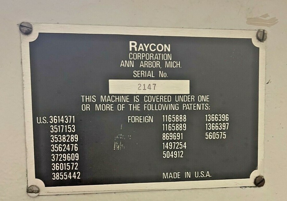 RAYCON SINKER EDM MACHINE 2147