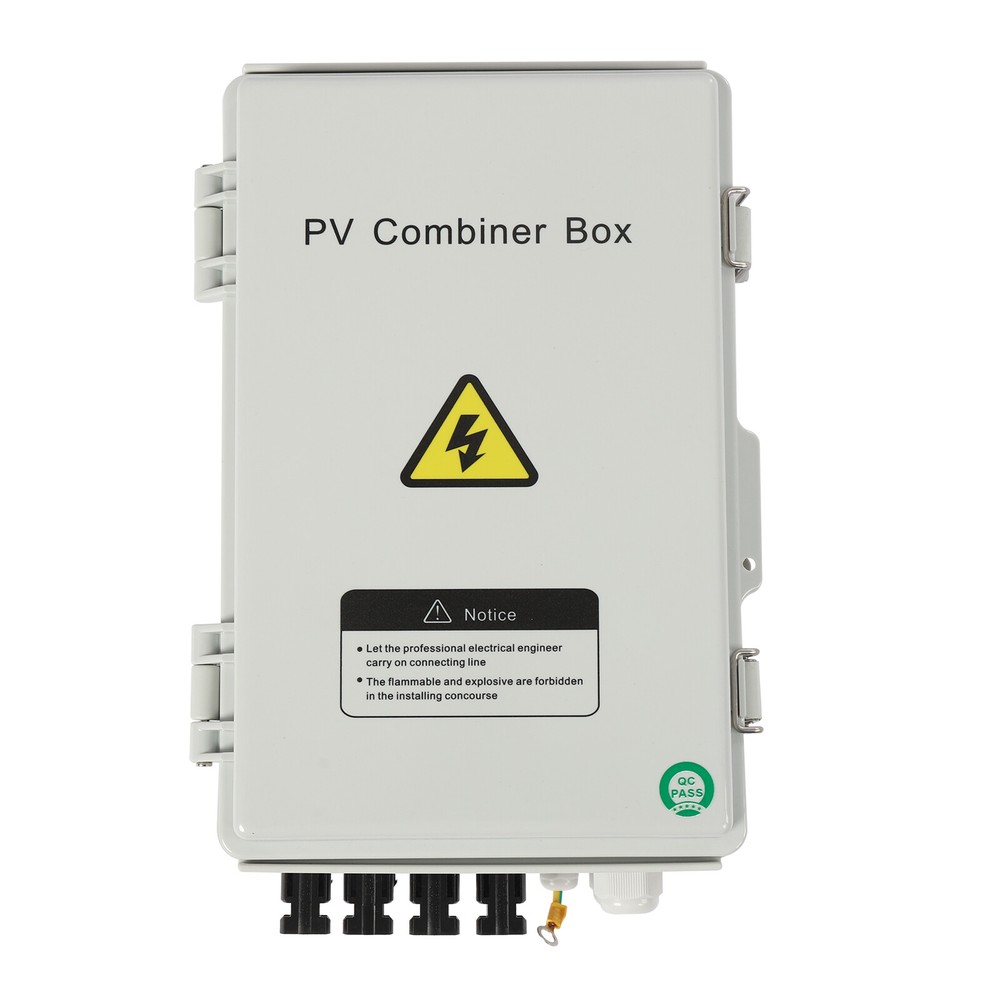 Solar Combiner Box PV Combiner Circuit Breaker 63A For Solar Panel Kit 4 String