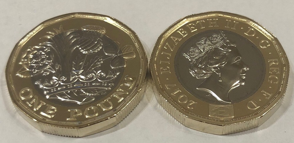 2017 One Pound brilliant uncirculated coin