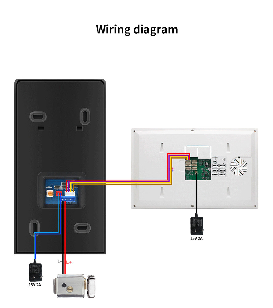 All-in-One Video Intercom Access Control System with Card,Password & Fingerprint