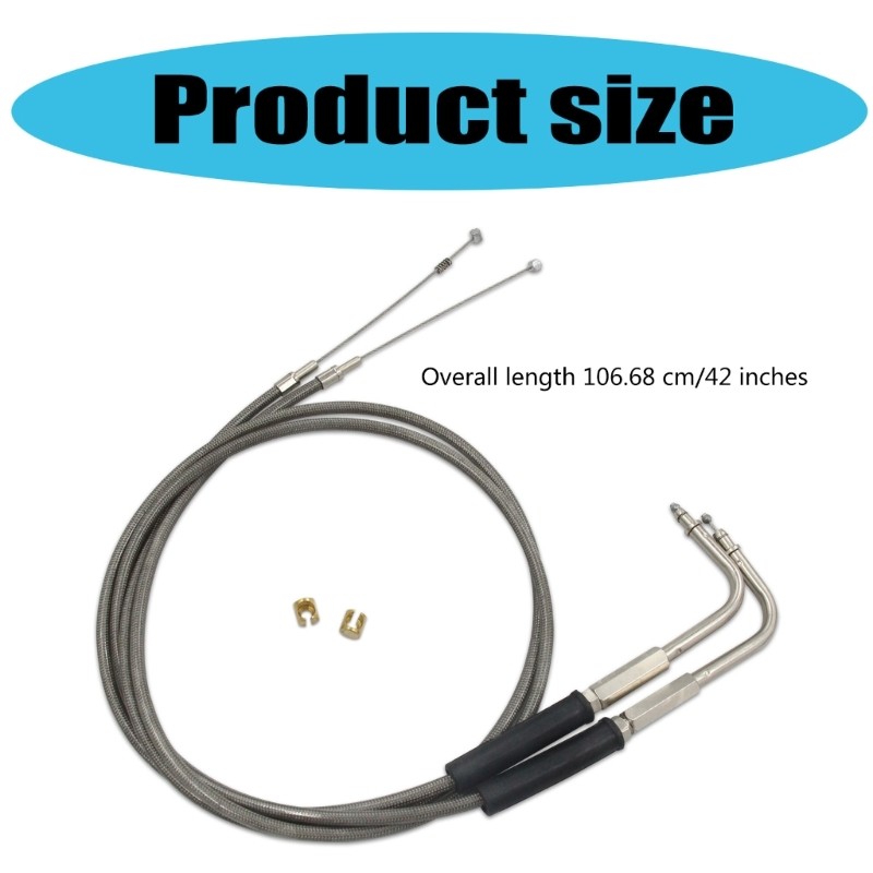Replacement Accessories Stainless Steel Idle Cable for Davidson FXST FLST