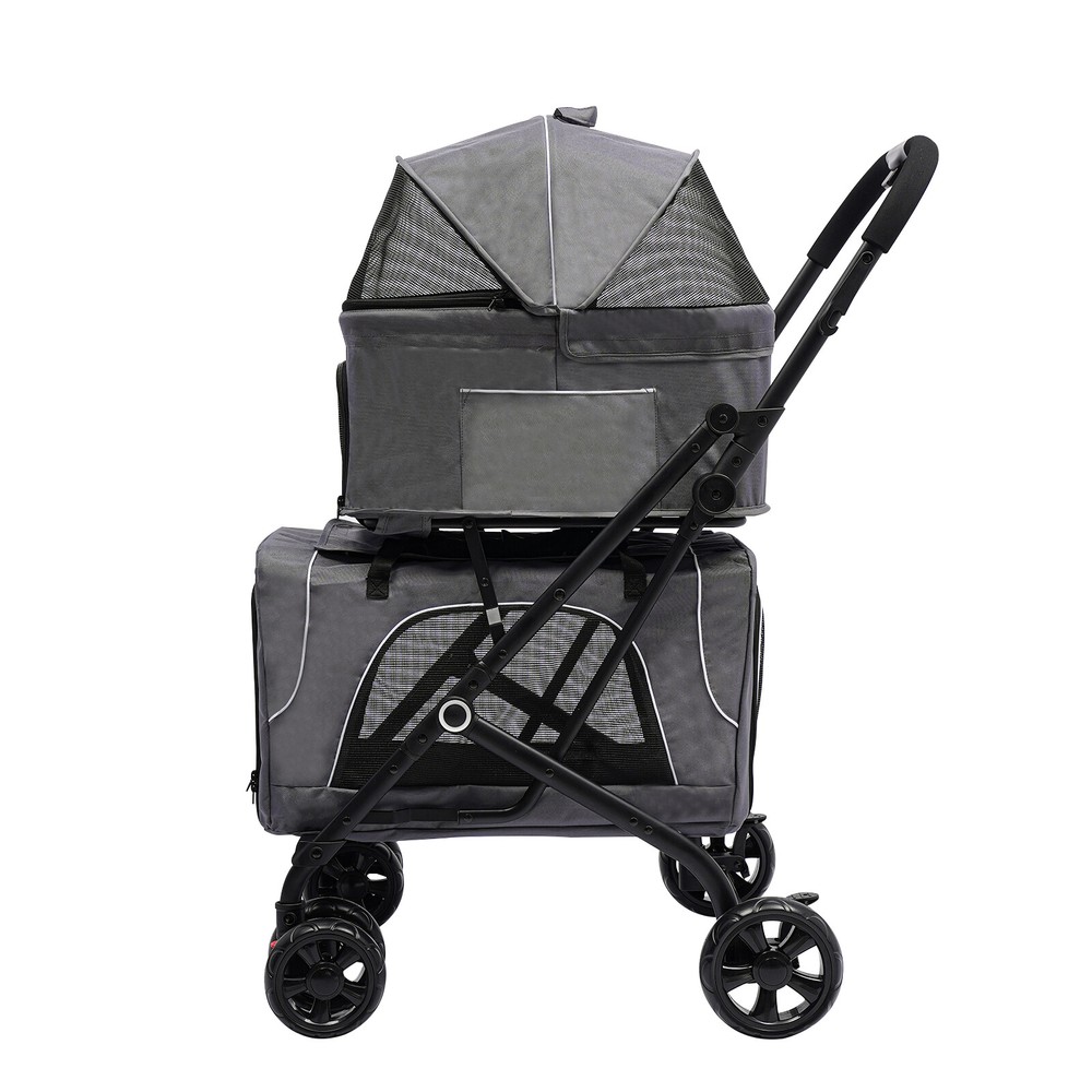 Foldable Pet Cart for Small/Medium Dogs and Cats - Durable and Versatile