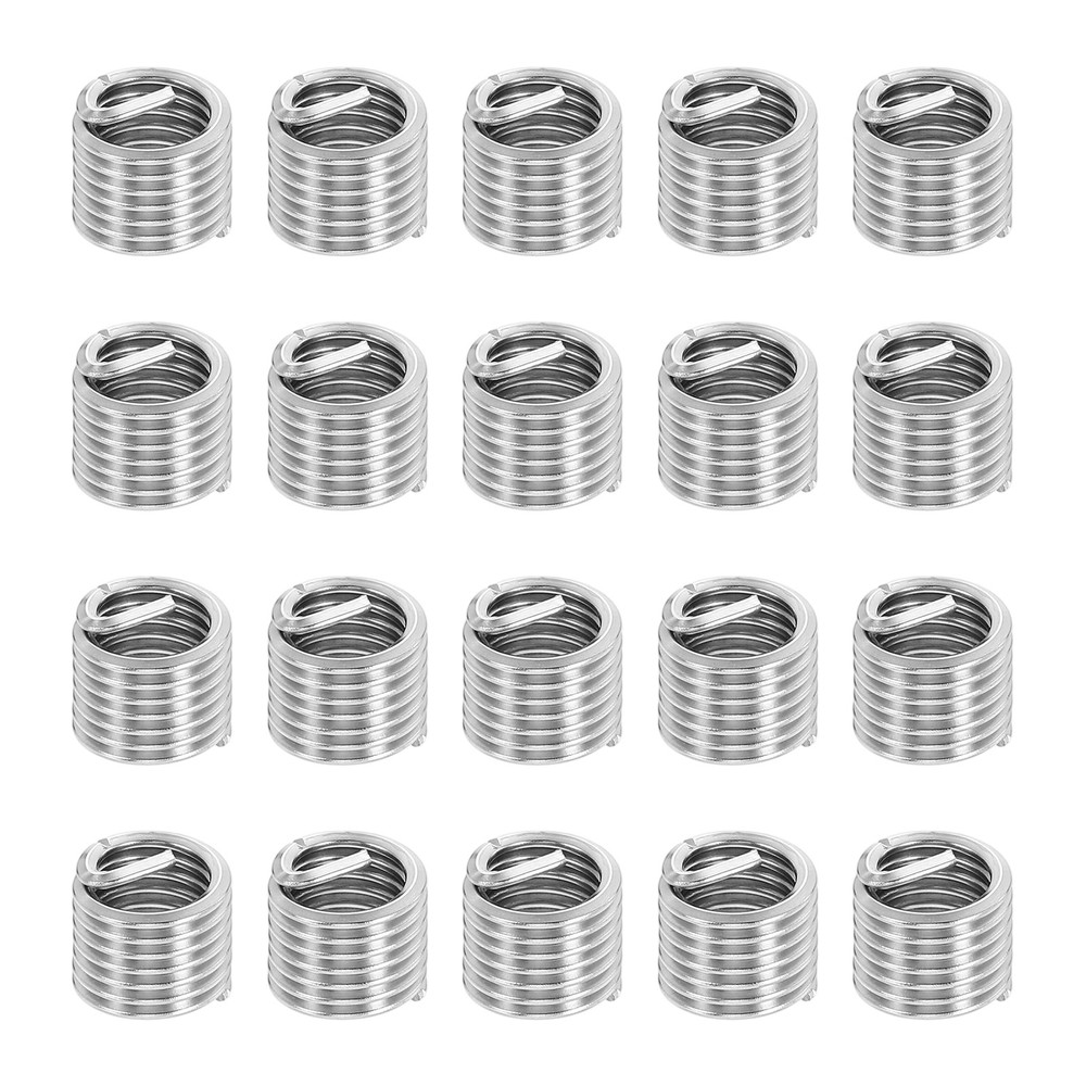 20pcs Wire Thread Inserts 3/8-16 UNC 1.5D 14.2mm Helical Threaded Sleeve