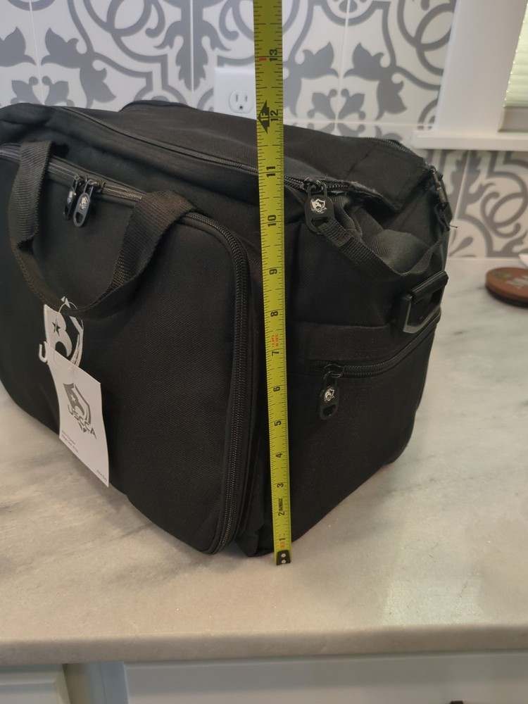 NWT USCCA Gun Range Bag Inner Bag Compartments Shoulder Strap Black