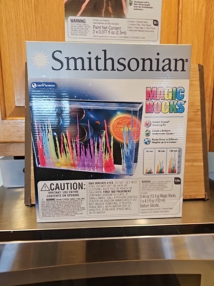 Lot x2 Smithsonian STEM Science Kits: Magic Rocks & Volcano NEW