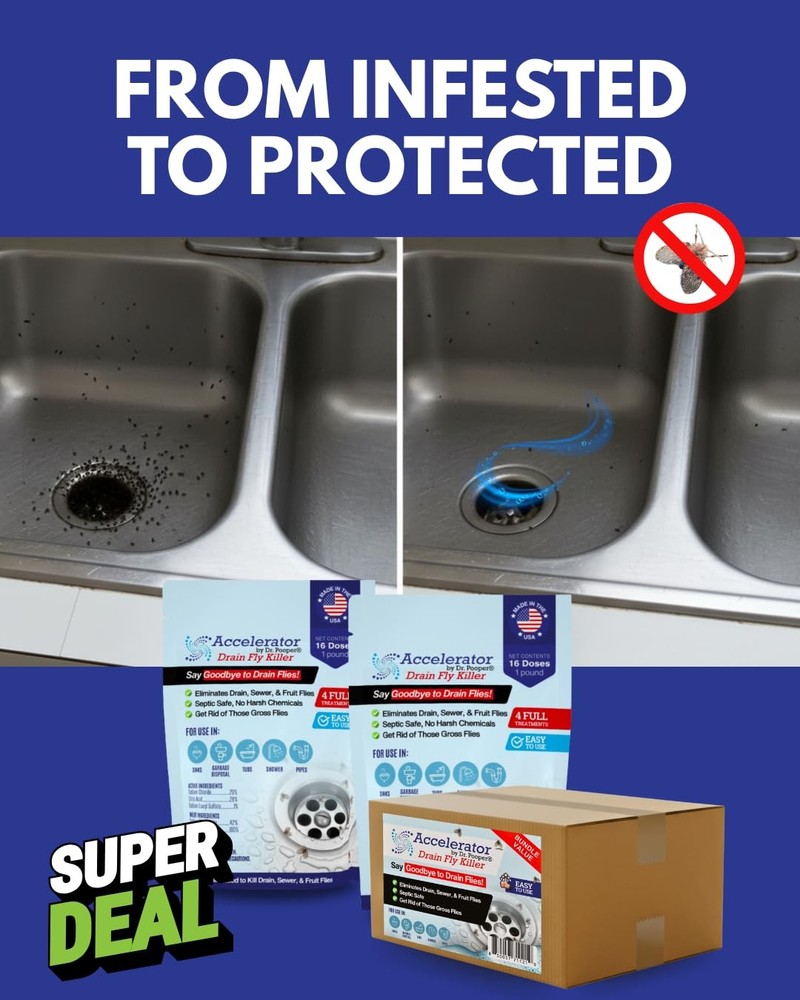 Drain Powder 32oz – Complete & Pipe Treatment Kit