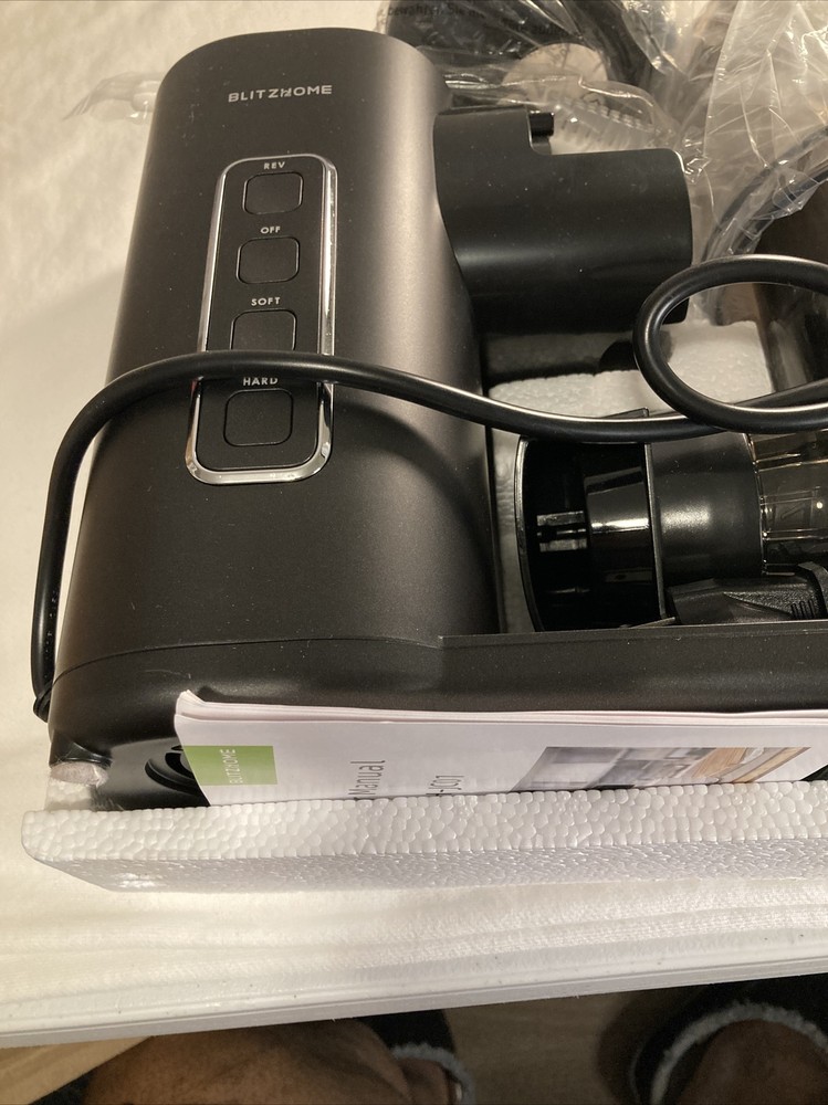 BlitzHome Electric Slow Chewing Juicer Masticating Juice Maker Cold Extractor