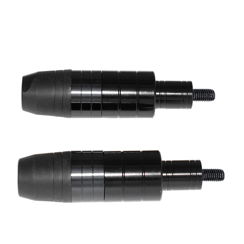 Pair Black Frame Sliders Falling Anti Crash Guard Protector For Kawasaki
