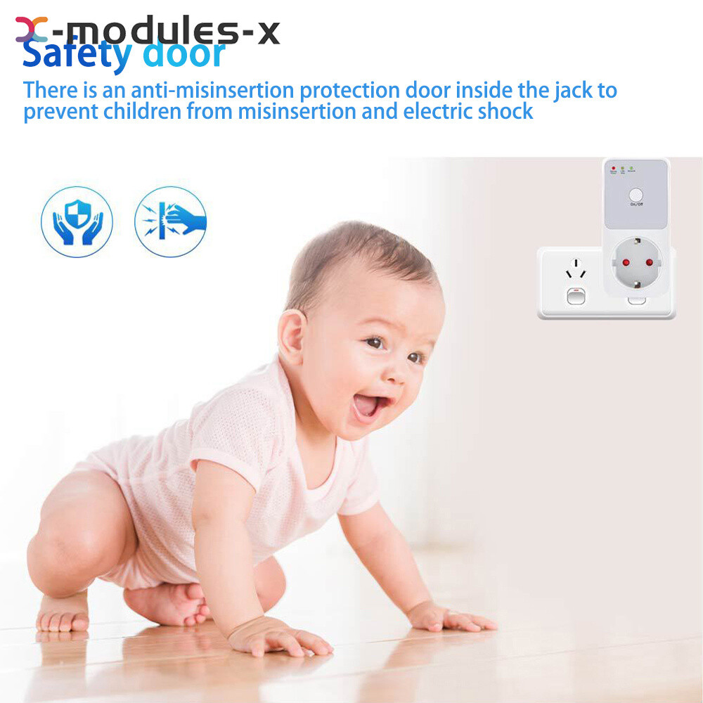 Automatic Voltage Protector AC 220V Power Surge Safe Protector Socket Switcher