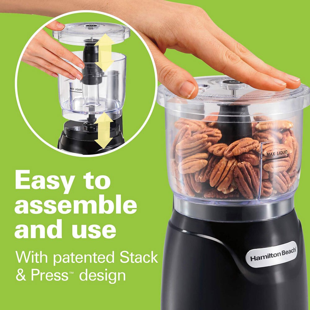 Hamilton Beach 72850 Stack & Press™ 3 Cup Chopper