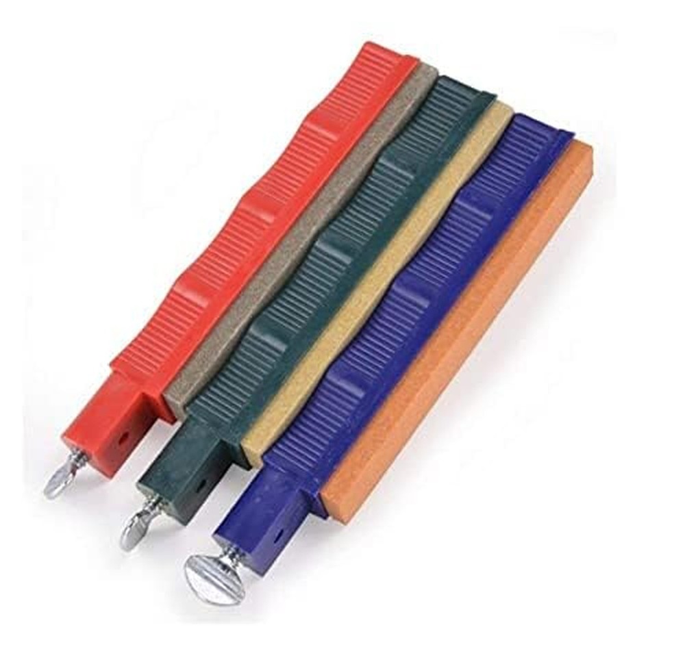 Lansky Standard Knife Sharpening System: 3-Stone Ceramic Knife Sharpener Kit ...