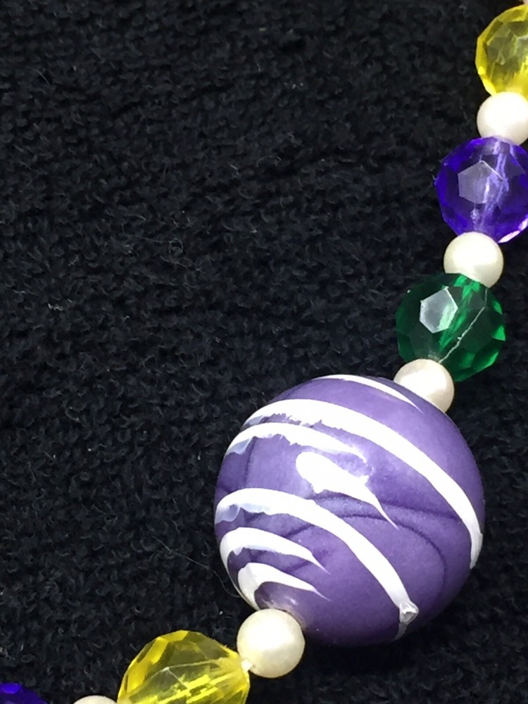Multicolored Plastic Beed Necklace