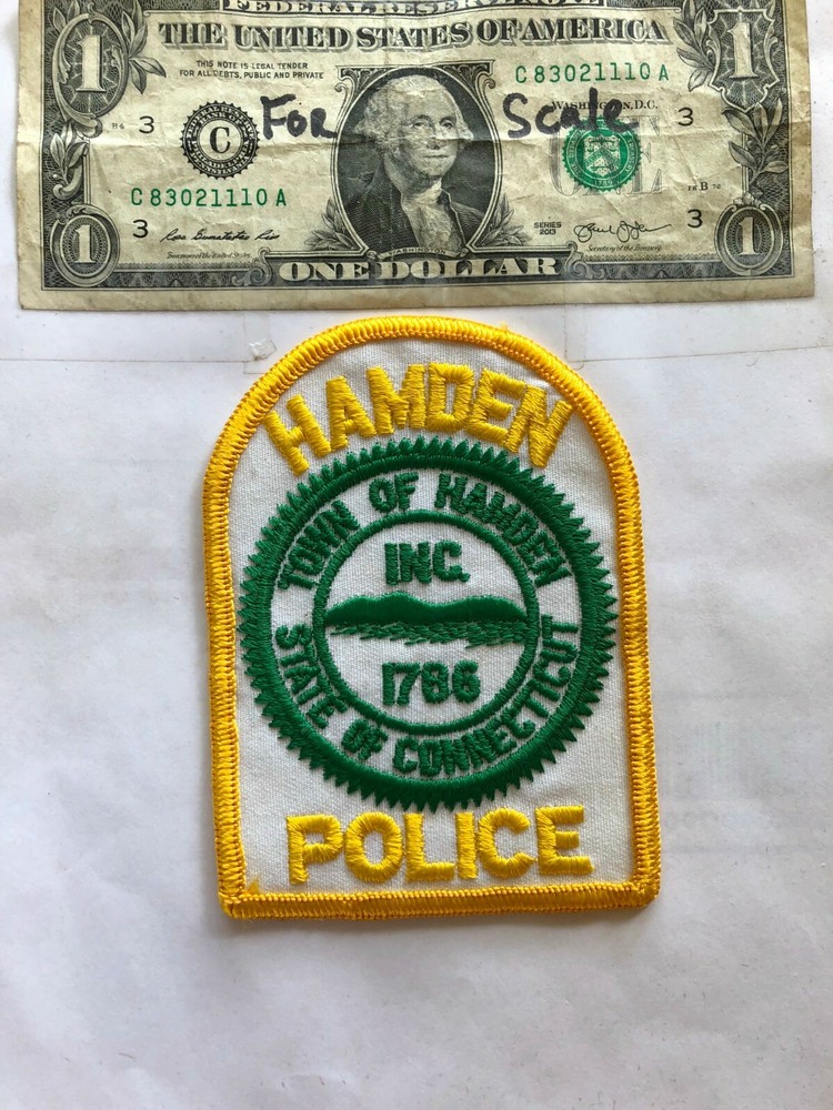 Hamden Connecticut Police Patch Un-sewn great shape