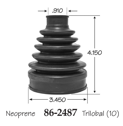 Inner & Outer CV Axle Boot for Subaru Outback Front 2010-2014