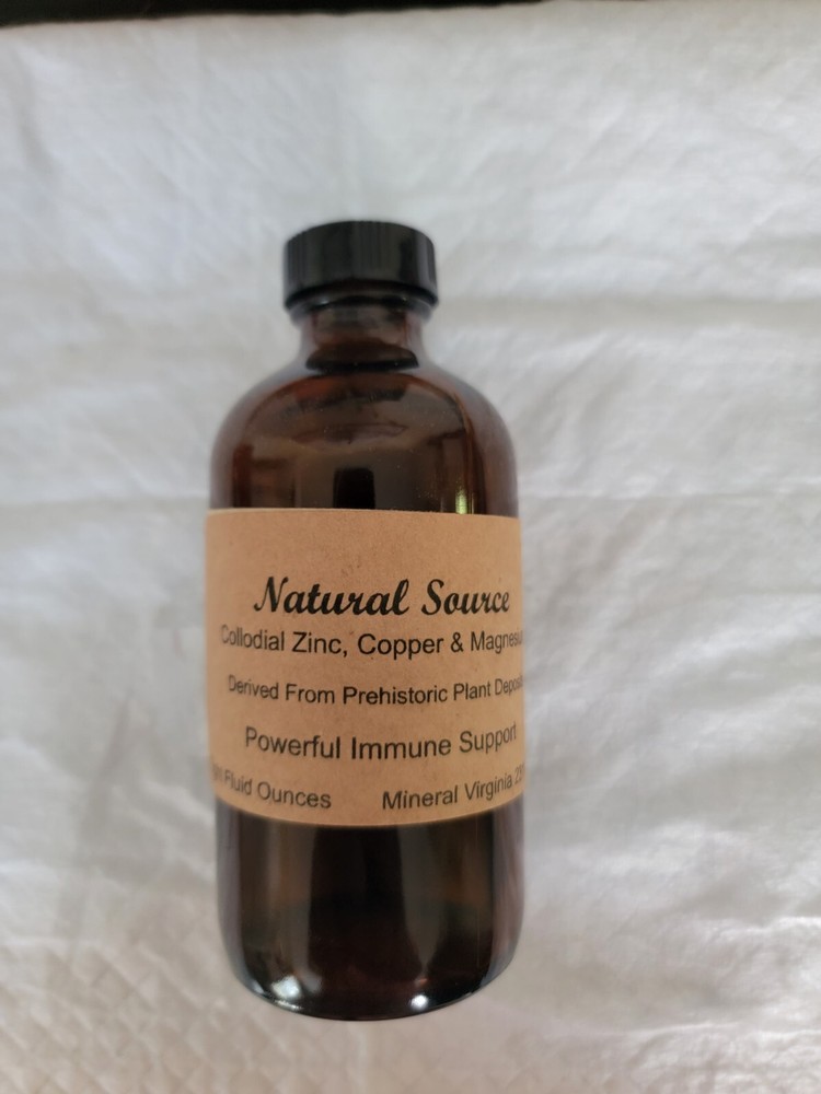 Natural Source Colloidal Zinc, Copper & Magnesium - Eight Oz Bottle