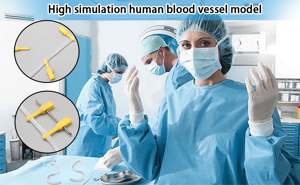 2PCS Human Vascular Models, Vascular Surgery Suturing Blocking Medical Training*