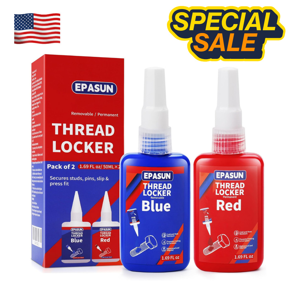 ThreadLocker 242 and 271, Thread Lock Medium and High Strength Lock Tight & Seal