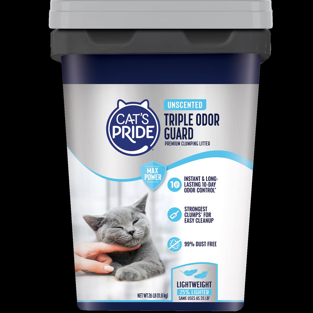 Clumping Cat Litter Unscented 26 lb Strong Odor Control Low Dust Formula
