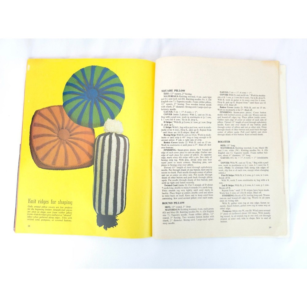1965 Vintage McCall's Knitting Guide Step by Step For Beginners Paperback