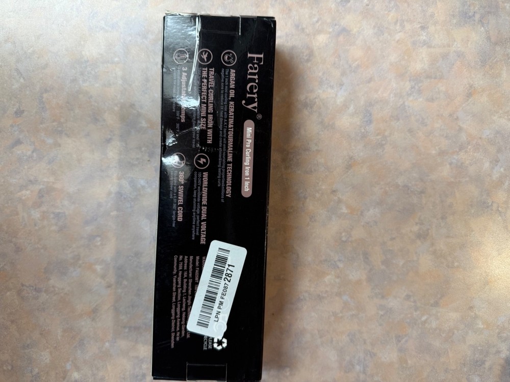 Farery Mini Pro Curling Iron 1" -Black