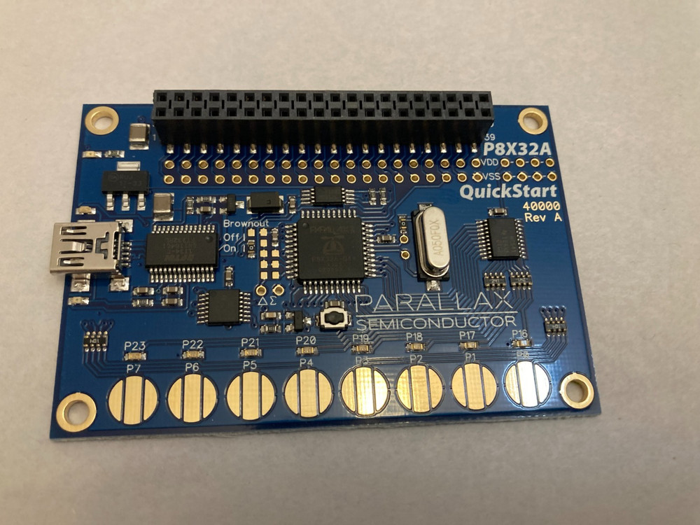 NEW Parallax propeller P8X32A Quickstart multi-core microcontroller development
